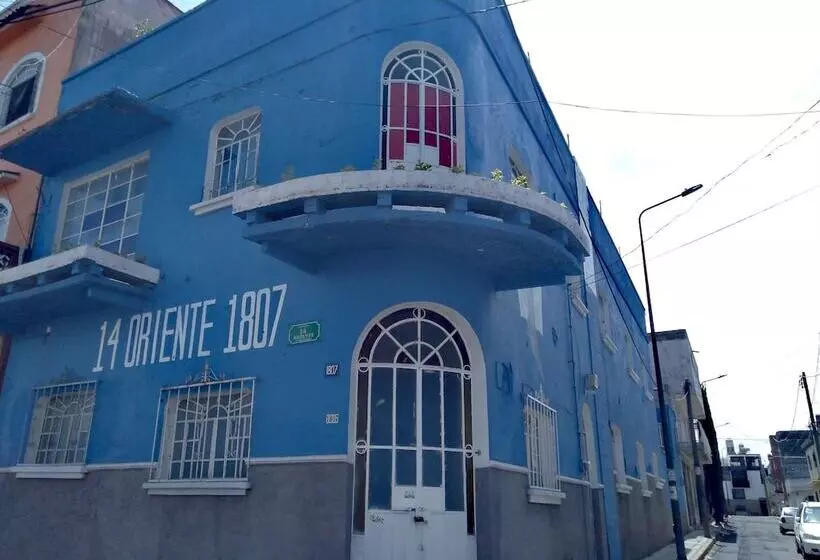 پانسیون Hostal Azul Puebla Barrio El Alto