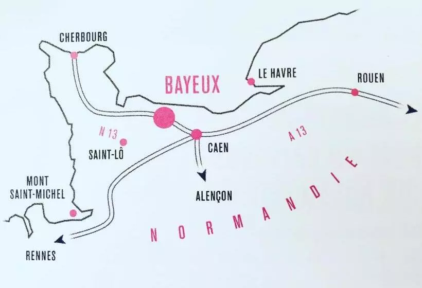 Aamiaismajoitus (B&B) Chambre Pomme Cannelle Premium Aux Portes De Bayeux Normandie 2 Pers