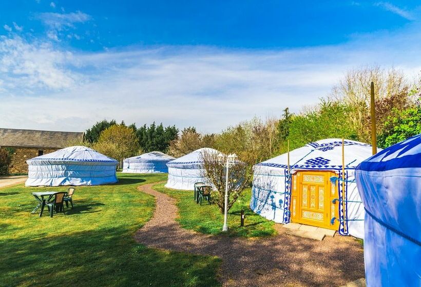 בית מלון כפרי Les Yourtes à La Ferme Des Epis