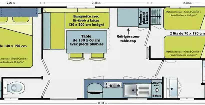 هتل Camping Le Chateau De Rochetaillée