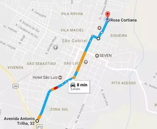 Aamiaismajoitus (B&B) Chácara Rosa Cortiana