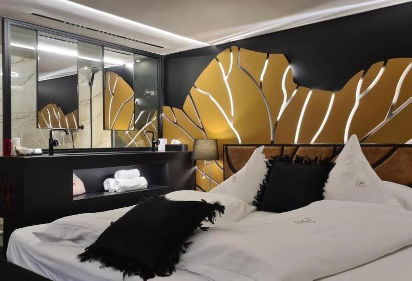 ホテル Domaine Du Haut Jardin Hôtel & Chalets Spa Privé