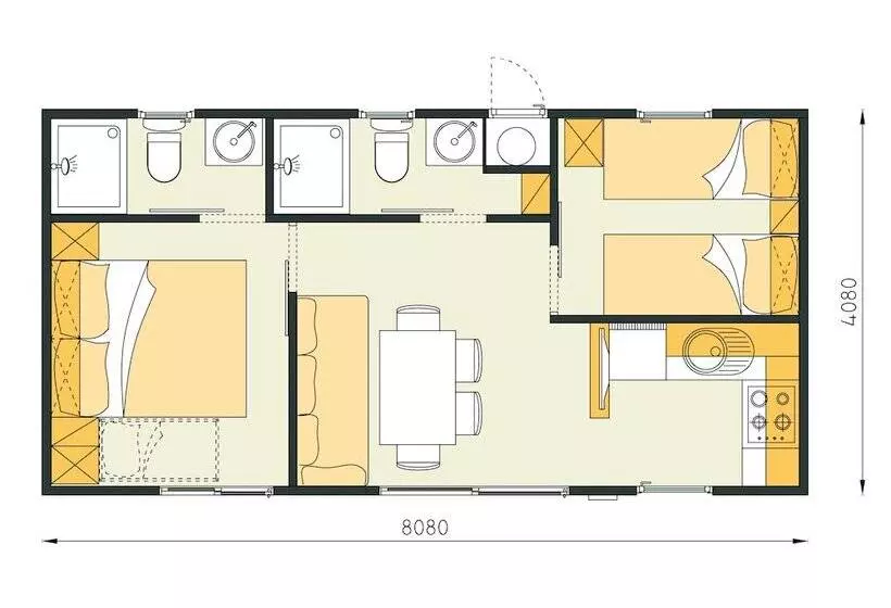 Hotelli Mediteran Kamp Mobile Homes In Naturist Camping Solaris