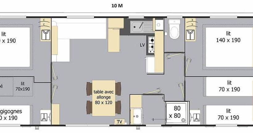 בית מלון כפרי Camping L évasion   Mobilhomes