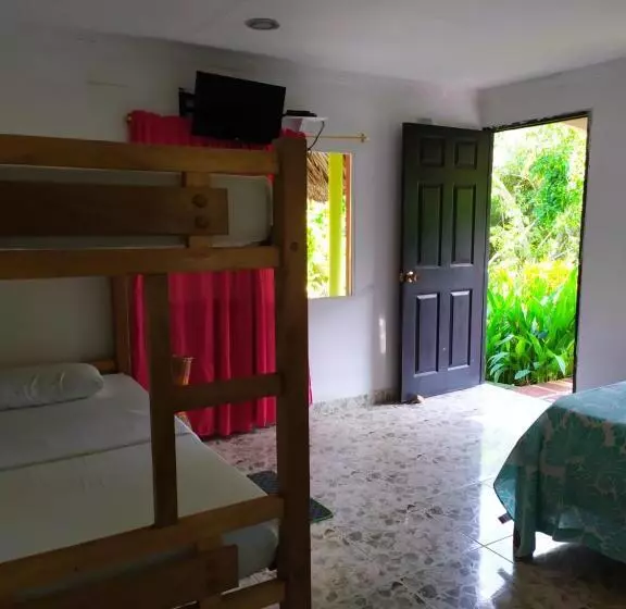 ペンション Hostal Recuerdos Del Tayrona