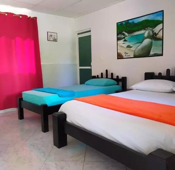 ペンション Hostal Recuerdos Del Tayrona