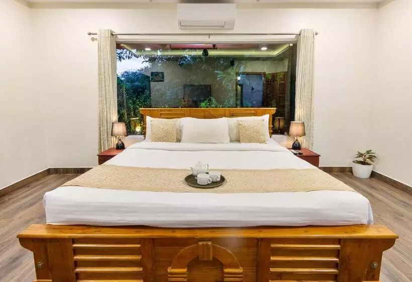 リゾートホテル Stayvista At Serene Valley With Bonfire & Badminton