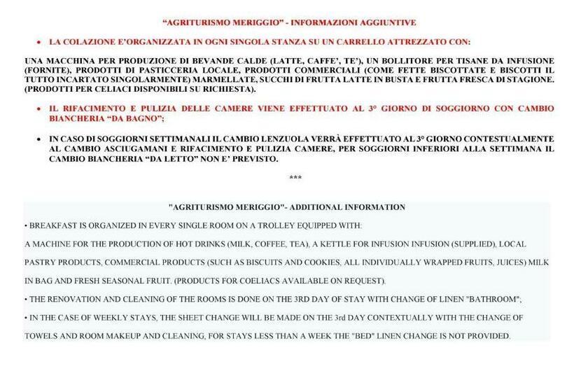 酒店 Meriggio Agriturismo