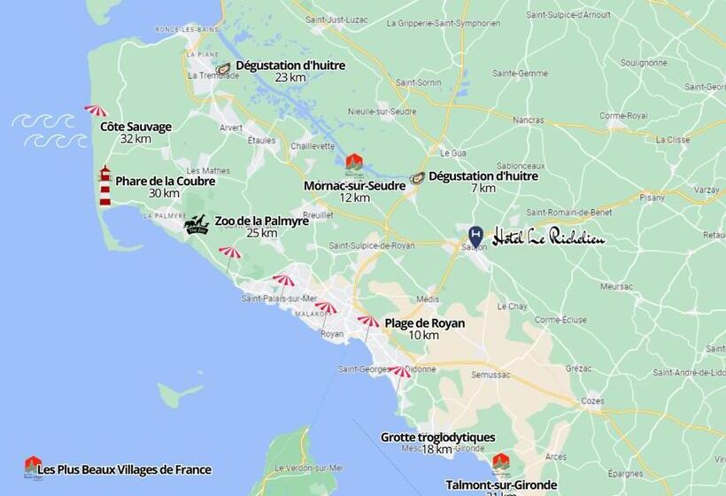 בית מלון כפרי Le Richelieu Royan Atlantique