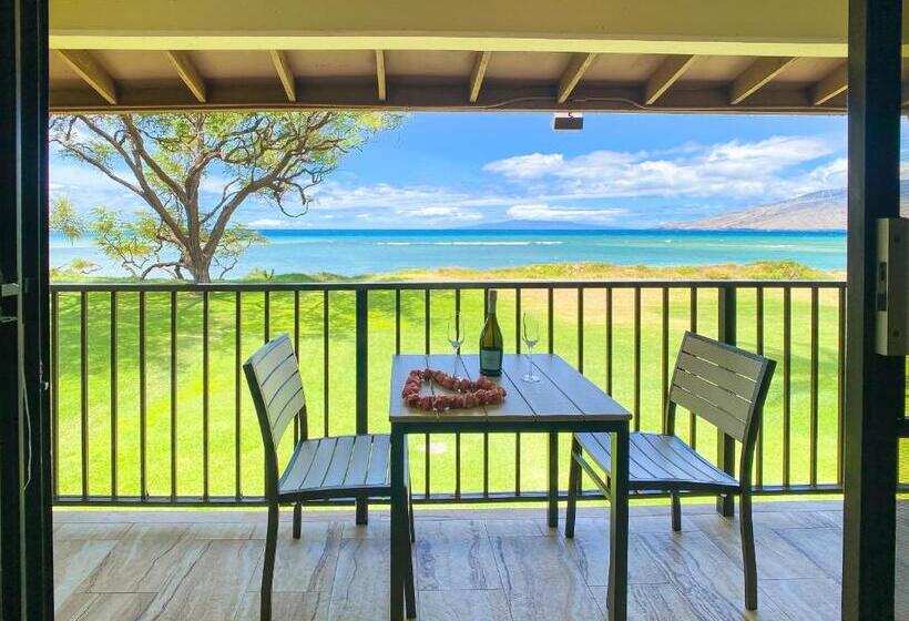 Waiohuli Beach Hale D227 Aloha La I Oceanfront/1b1b/wifi/ac/cable/pool/extras