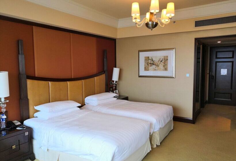 فندق Shangri La Wenzhou A Panoramic View Of The River, Adjacent To Wenzhou International Convention And E