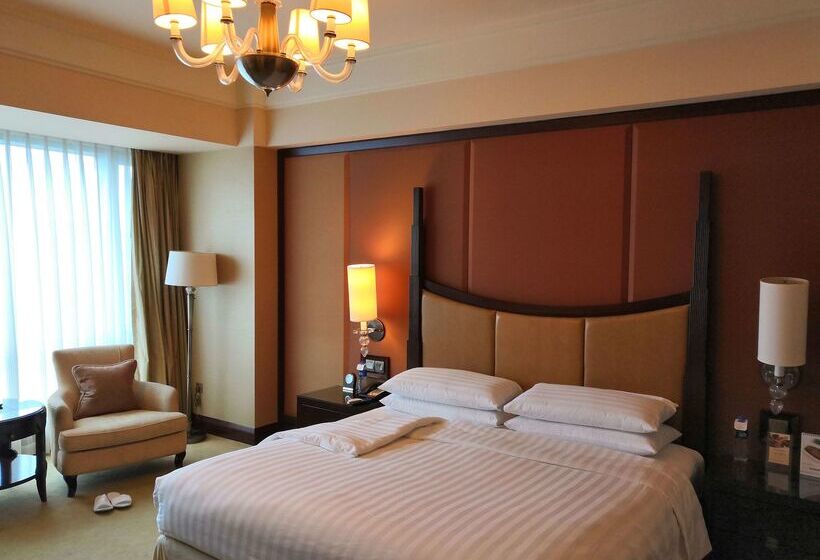 فندق Shangri La Wenzhou A Panoramic View Of The River, Adjacent To Wenzhou International Convention And E