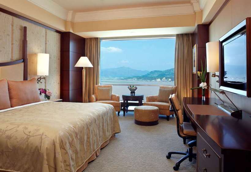 فندق Shangri La Wenzhou A Panoramic View Of The River, Adjacent To Wenzhou International Convention And E