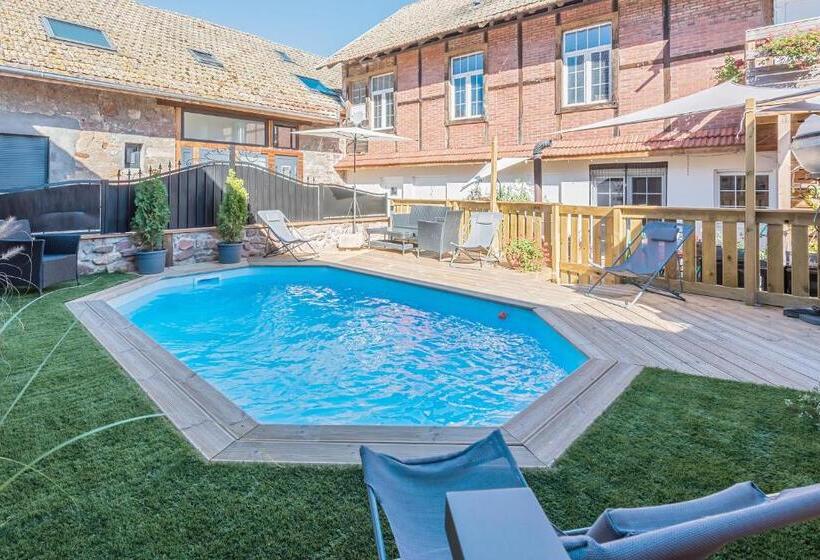 ホテル Domaine La Grange Ungersheim Gîte La Grange 5 étoiles