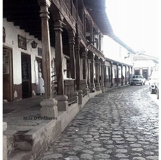 בית מלון כפרי Beautiful Cabin Downtown Tapalpa Oven Mud Barbecue Grill 4 Room 12 Ppl Tv Wifi