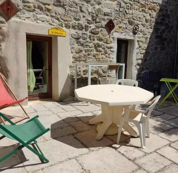 Majatalo Ardèche Les Cigales, Studio Murier Piscine Partagée