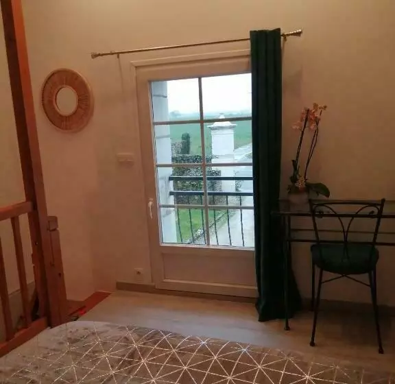 Aamiaismajoitus (B&B) Le Clos Des Augers. Chambre Descartes