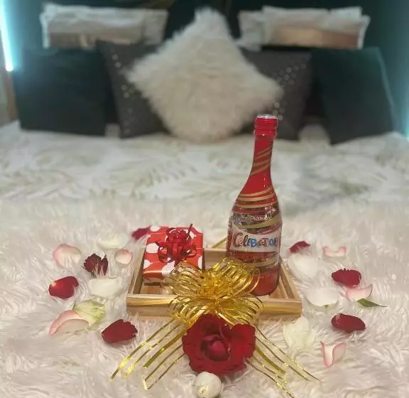 ベッドアンドブレックファースト Suite Romantique Le Temps D Un Instant Loveroom Hammam Jacuzzi Piscine