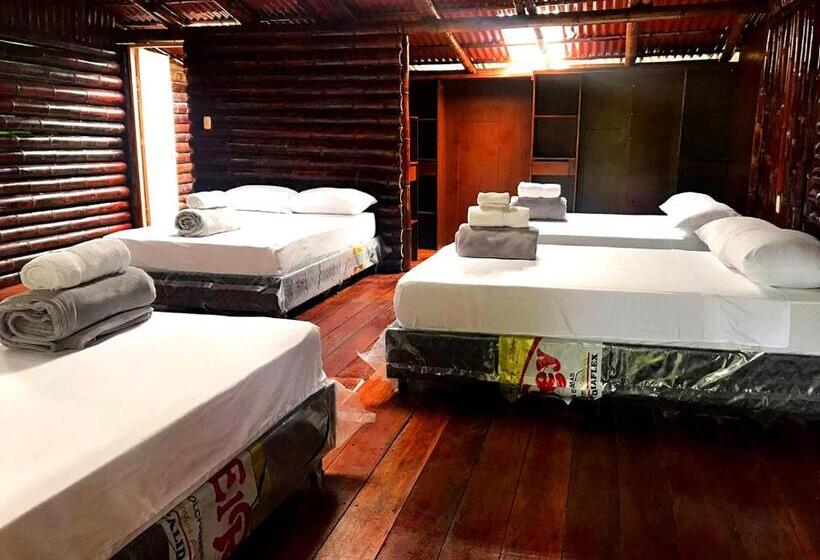 Pension Room In Lodge   Family Cabin With River View