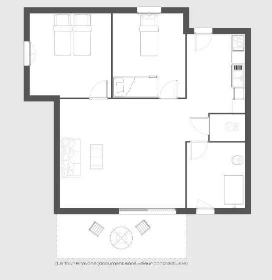 Aamiaismajoitus (B&B) La Tour