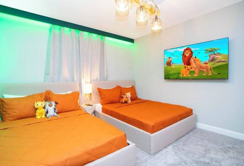 Gorgeous 4bd W/ Pool Close To Disney @ Storey Lake 4289