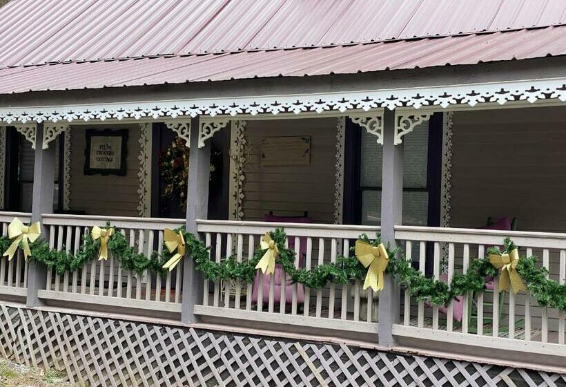 Plum Crooked Poets Cottage   Walk To Town   Luxury King Bed   Near Asheville   Excellent Wi Fi