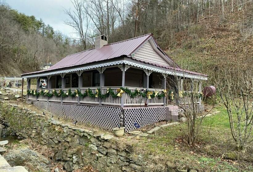 Plum Crooked Poets Cottage   Walk To Town   Luxury King Bed   Near Asheville   Excellent Wi Fi