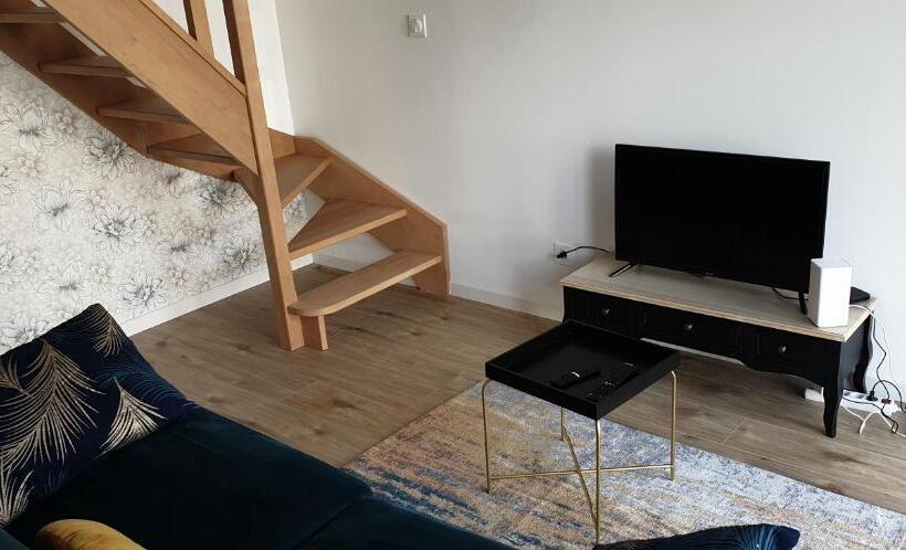 L Aurore Dorée, Duplex Rénové Parking Privé Wifi Gratuit