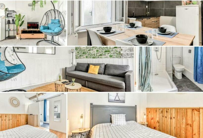 Le Nid Cours Exterieure Parking Wifi