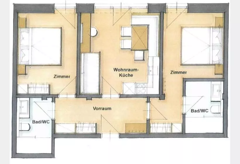 Aamiaismajoitus (B&B) Gästehaus Mirzl