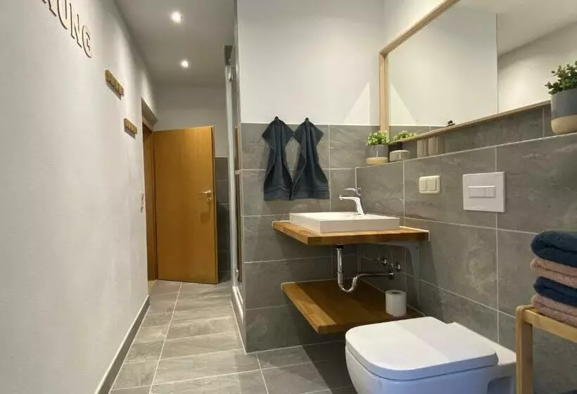 Fewo Ostrau, Neues Bad, Neue Küche, Zentral, Ruhig, Sandstein Ferien, Terrasse