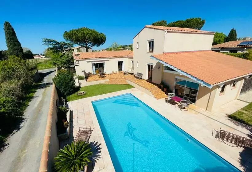 ペンション Annexe Des Pins Studio Gîte Avec Piscine & Climatisation