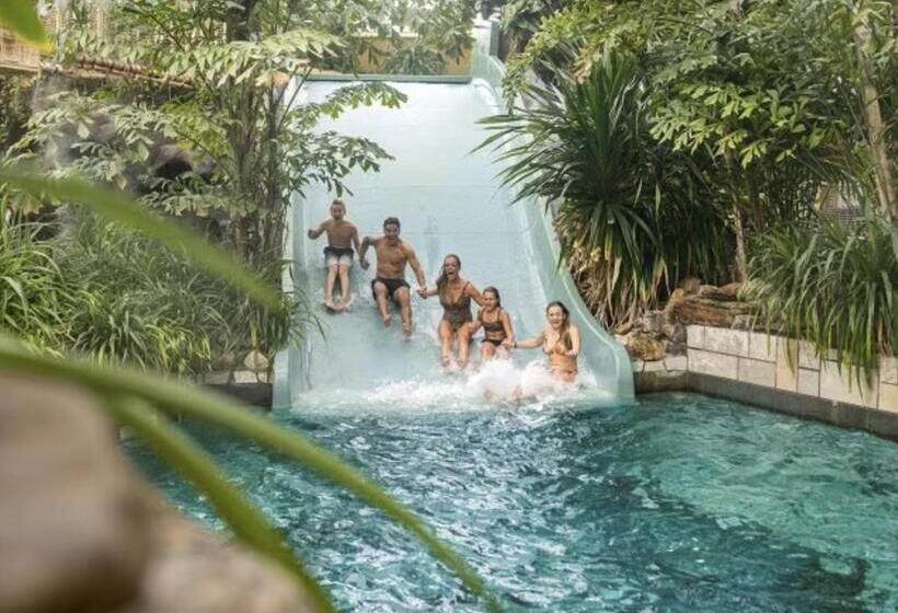 Green Tiny House With Shared Pool