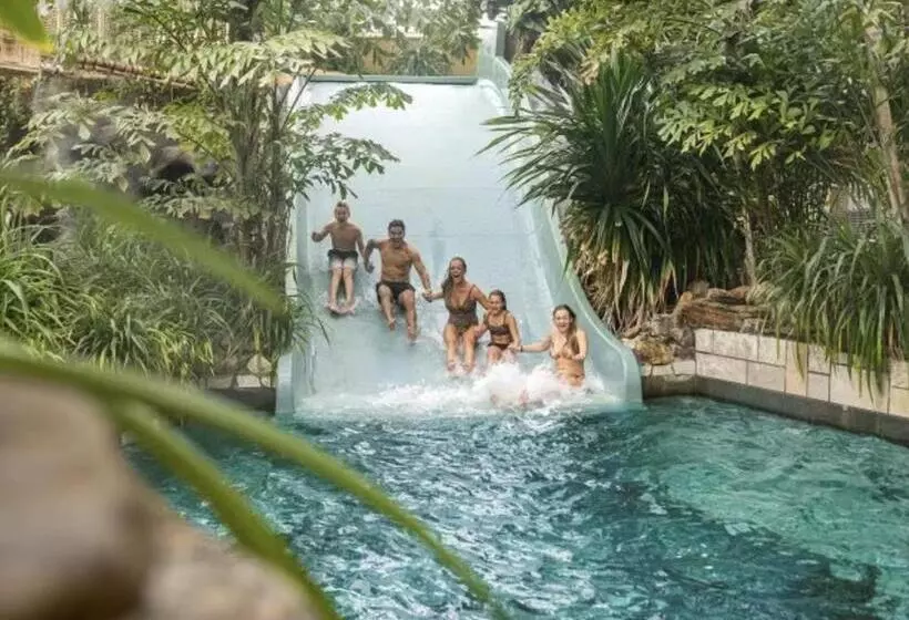 Green Tiny House With Shared Pool