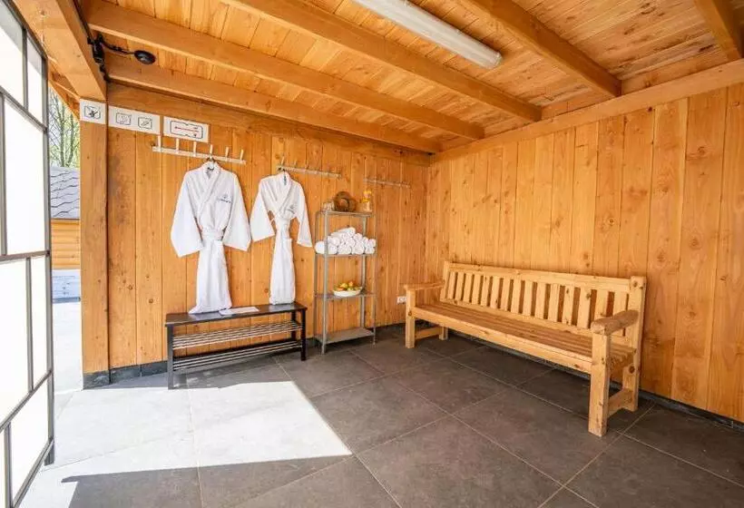 Green Tiny House With Shared Pool