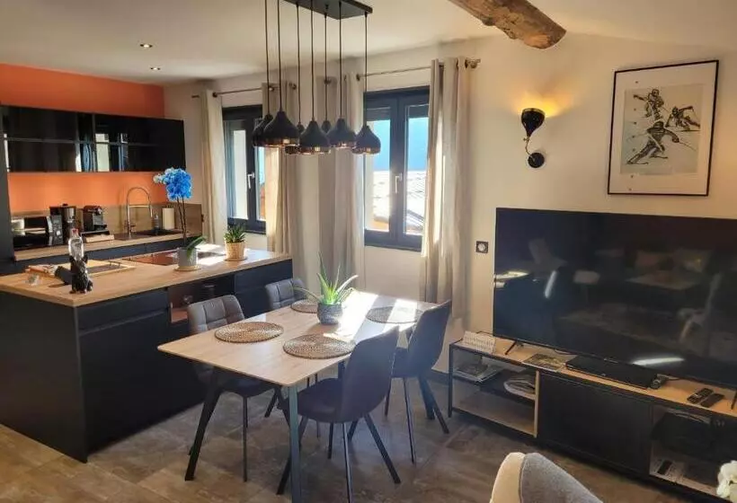 Gîteduruisseau73, Heart Of French Alps Paradiski, Maison Entière 80m2 Au Calme, 2 Chambres 2 Salles