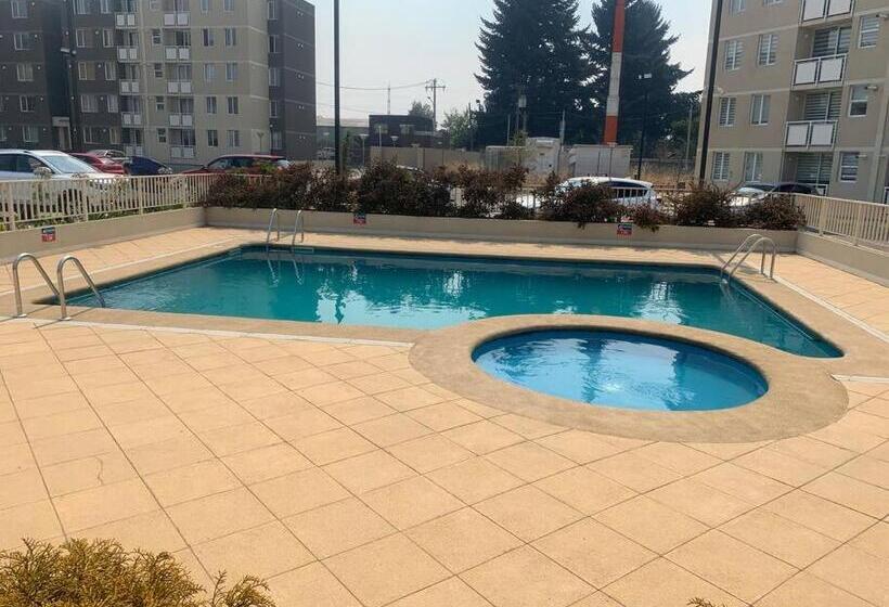 Depto Full Equipado Con Estacionamiento Y Piscina