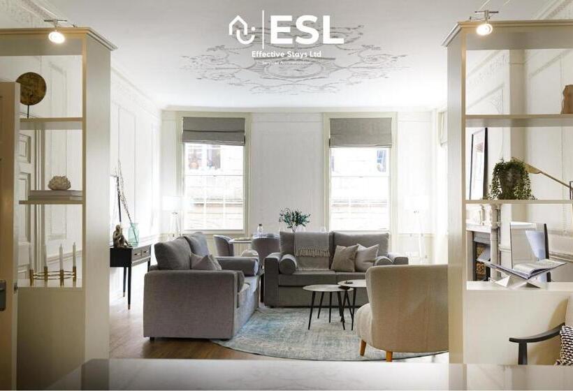 Most Central Luxury Grade 2 Listed Apartment Overlooking Shrewsbury Square Free Parking