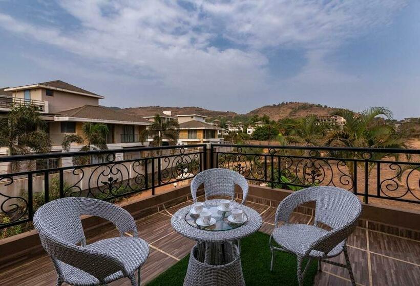 Stayvista S Moonlit Hills Retreat With Pool, Scenic View, And Indoor Games