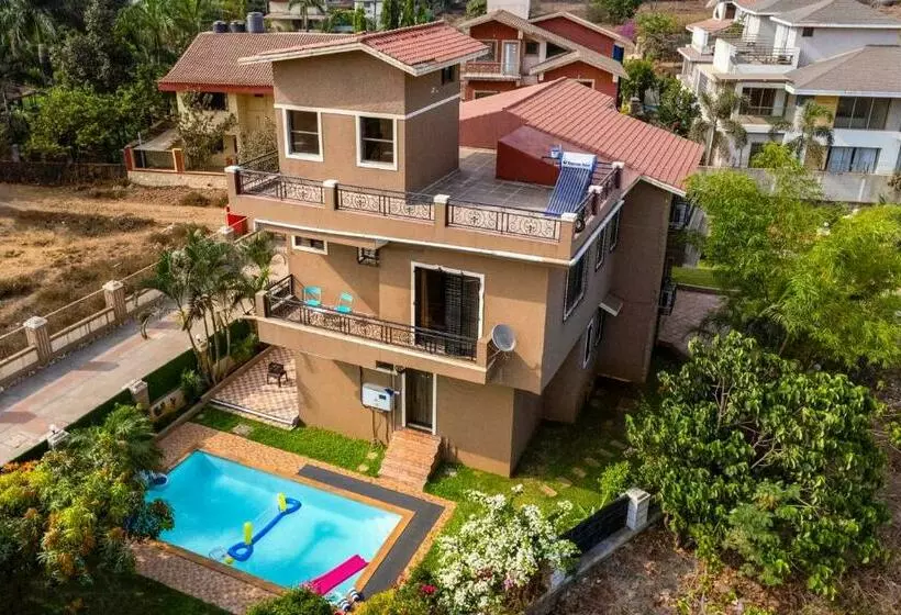 Stayvista S Moonlit Hills Retreat With Pool, Scenic View, And Indoor Games