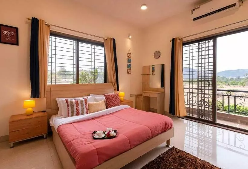 Stayvista S Moonlit Hills Retreat With Pool, Scenic View, And Indoor Games