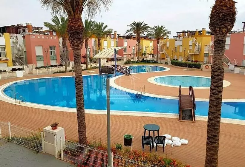 Vera   Playa Fantástico Apto 1 4 Huésped Piscina 100 M De Playa Parking Terraza Wi Fi Urb Laguna Bea