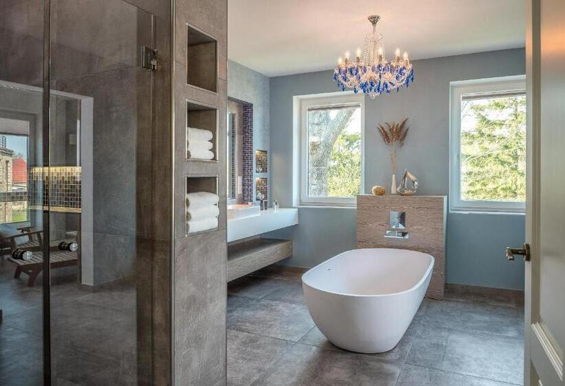 Villa Lotsenhäuser Rügen   Luxus Ferienhaus   3 Schlafzimmer   Sauna   Dachterrasse Mit Boddenblick