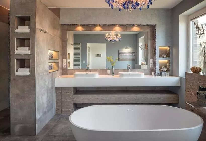 Villa Lotsenhäuser Rügen   Luxus Ferienhaus   3 Schlafzimmer   Sauna   Dachterrasse Mit Boddenblick