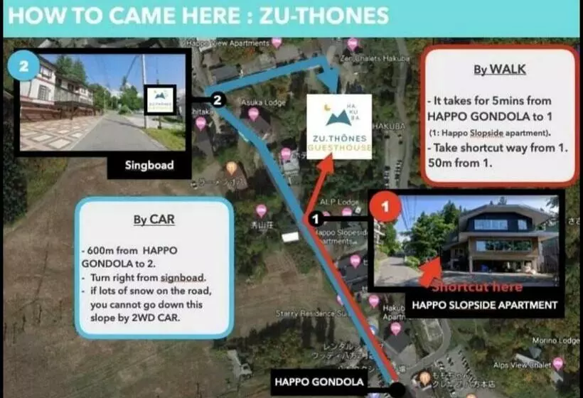 تختخواب و صبحانه Guest House Zu Thones Hakuba
