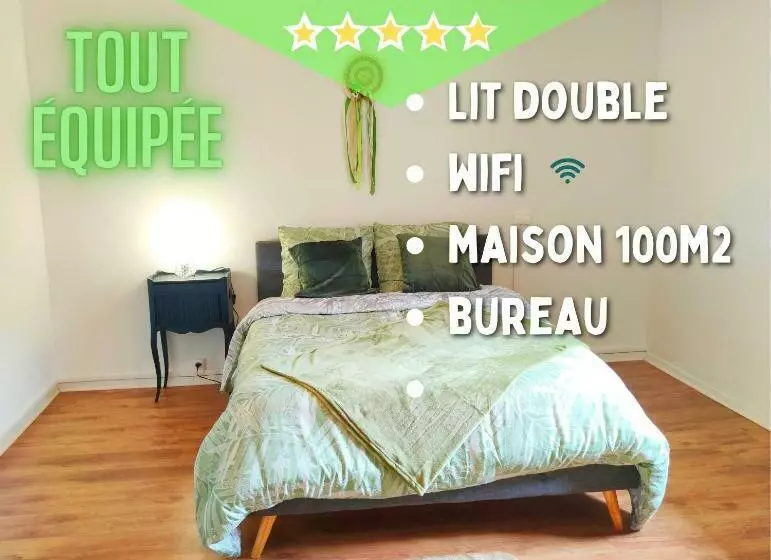 ユースホステル Belle Chambre Privée Avec Lit Double Dans Pamiers