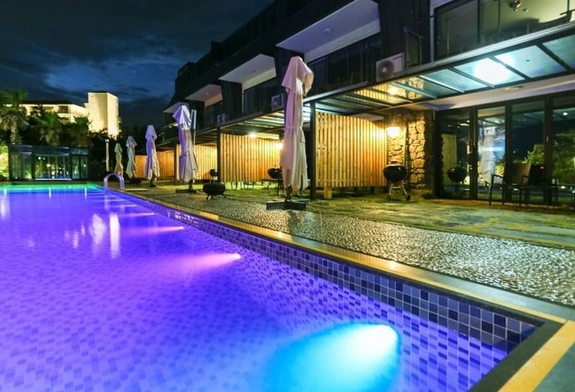 בית מלון כפרי Seogwipo Black Land Lace Spa Pension