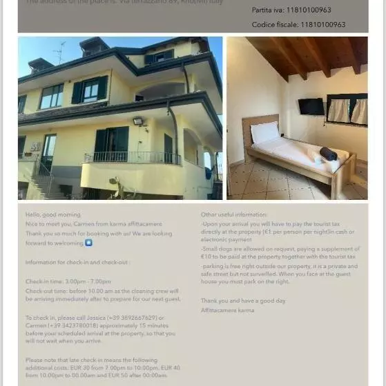 ペンション Affittacamere Karma