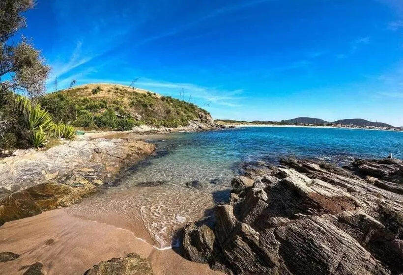 Retkeilymaja Pousada Paraíso Das Conchas Na Praia Do Peró Cabo Frio Rj