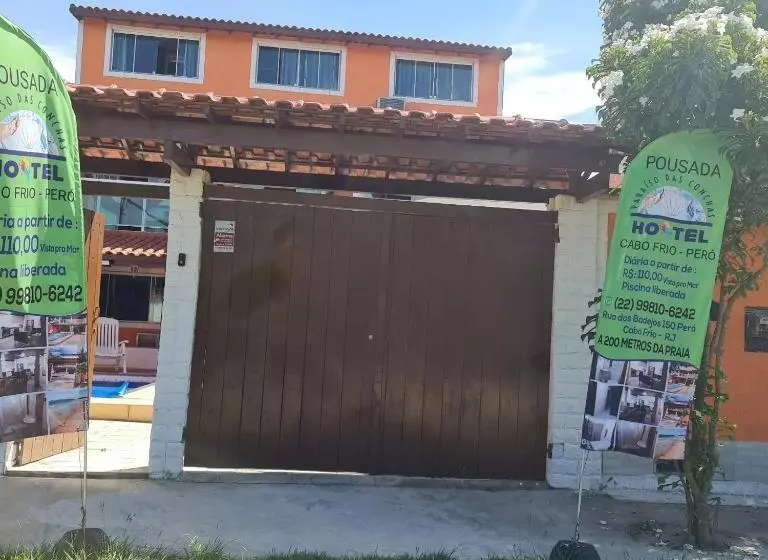 Retkeilymaja Pousada Paraíso Das Conchas Na Praia Do Peró Cabo Frio Rj